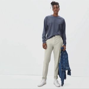 Everlane The Uniform Khaki Tan Khaki/Elastane Mens Pants size 36x32